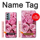 Motorola Moto G Stylus 5G (2022) Hard Case Pink Rose with custom name