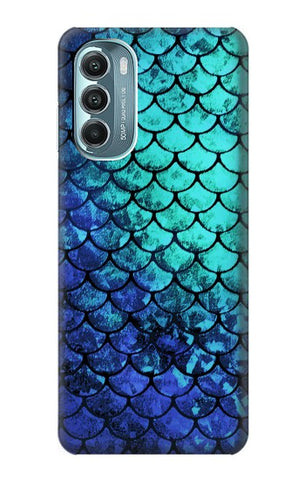 Motorola Moto G Stylus 5G (2022) Hard Case Green Mermaid Fish Scale