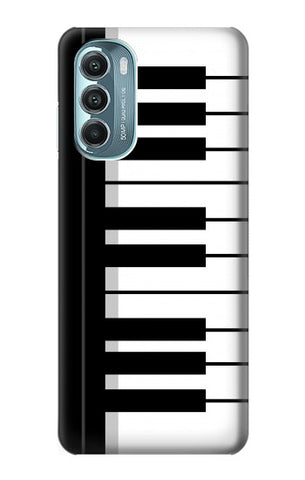 Motorola Moto G Stylus (2021), G Stylus 5G, G Stylus 5G (2022) Hard Case Black and White Piano Keyboard
