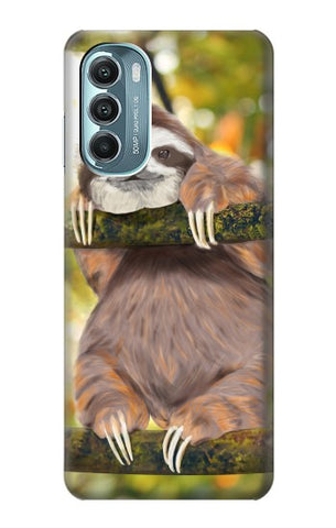 Motorola Moto G Stylus 5G (2022) Hard Case Cute Baby Sloth Paint