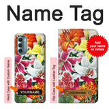 Motorola Moto G Stylus 5G (2022) Hard Case Retro Art Flowers with custom name