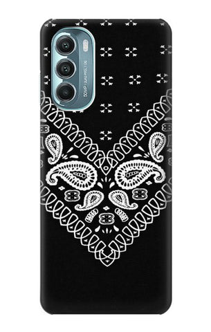 Motorola Moto G Stylus 5G (2022) Hard Case Bandana Black Pattern
