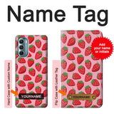 Motorola Moto G Stylus (2021), G Stylus 5G, G Stylus 5G (2022) Hard Case Strawberry Pattern with custom name