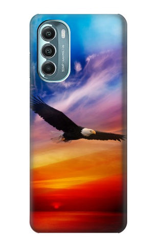 Motorola Moto G Stylus (2021), G Stylus 5G, G Stylus 5G (2022) Hard Case Bald Eagle Flying Colorful Sky