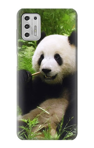 Motorola Moto G Stylus (2021) Hard Case Panda Enjoy Eating