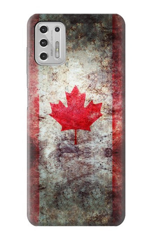 Motorola Moto G Stylus (2021) Hard Case Canada Maple Leaf Flag Texture