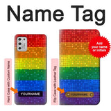 Motorola Moto G Stylus (2021) Hard Case Rainbow Gay LGBT Pride Flag with custom name