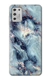 Motorola Moto G Stylus (2021) Hard Case Blue Marble Texture