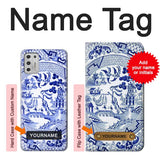 Motorola Moto G Stylus (2021) Hard Case Willow Pattern Illustration with custom name