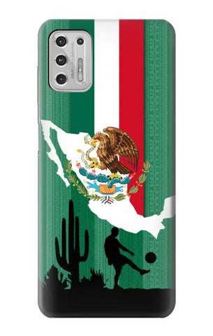 Motorola Moto G Stylus (2021) Hard Case Mexico Football Flag