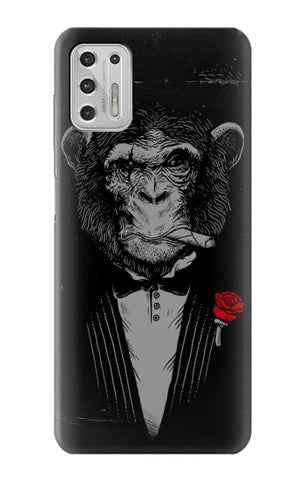 Motorola Moto G Stylus (2021) Hard Case Funny Monkey God Father