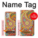 Motorola Moto G Stylus (2021) Hard Case Floral Paisley Pattern Seamless with custom name