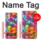 Motorola Moto G Stylus (2021) Hard Case Abstract Diamond Pattern with custom name