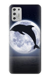 Motorola Moto G Stylus (2021) Hard Case Dolphin Moon Night
