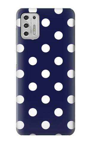 Motorola Moto G Stylus (2021) Hard Case Blue Polka Dot