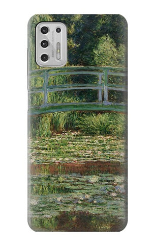 Motorola Moto G Stylus (2021) Hard Case Claude Monet Footbridge and Water Lily Pool