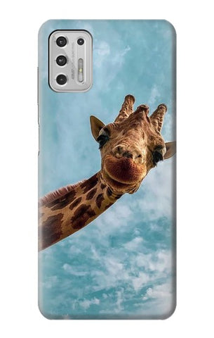 Motorola Moto G Stylus (2021) Hard Case Cute Smile Giraffe