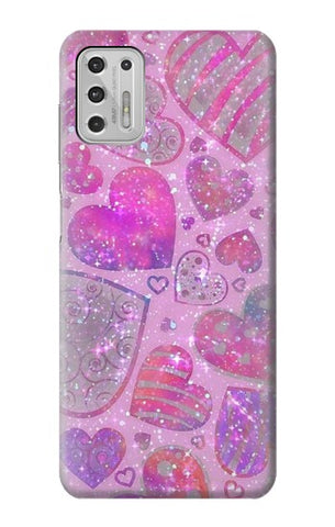 Motorola Moto G Stylus (2021) Hard Case Pink Love Heart