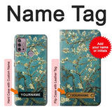 Motorola Moto G30 Hard Case Blossoming Almond Tree Van Gogh with custom name