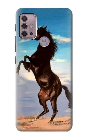Motorola Moto G30 Hard Case Wild Black Horse