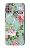 Motorola Moto G30 Hard Case Flower Floral Art Painting