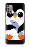 Motorola Moto G30 Hard Case Cute Baby Penguin