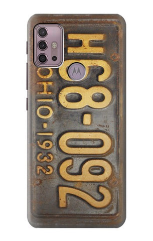 Motorola Moto G30 Hard Case Vintage Car License Plate