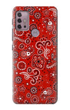 Motorola Moto G30 Hard Case Red Bandana
