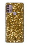 Motorola Moto G30 Hard Case Gold Glitter Graphic Print