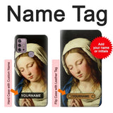 Motorola Moto G30 Hard Case Virgin Mary Prayer with custom name