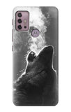 Motorola Moto G30 Hard Case Wolf Howling