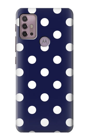 Motorola Moto G30 Hard Case Blue Polka Dot