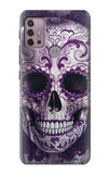 Motorola Moto G30 Hard Case Purple Sugar Skull