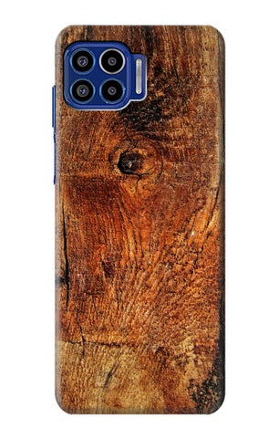 Motorola One 5G Hard Case Wood Skin Graphic