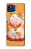 Motorola One 5G Hard Case Maneki Neko Lucky Cat