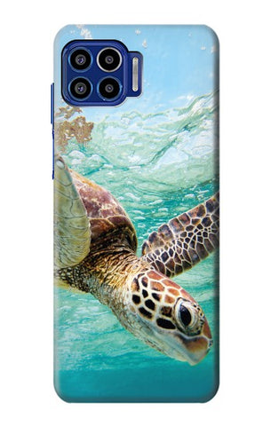 Motorola One 5G Hard Case Ocean Sea Turtle