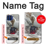 Motorola One 5G Hard Case Steam Train with custom name