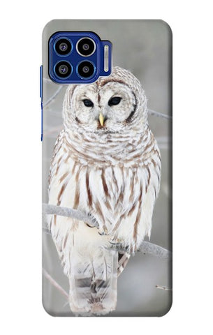 Motorola One 5G Hard Case Snowy Owl White Owl