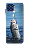 Motorola One 5G Hard Case Bass Fishing