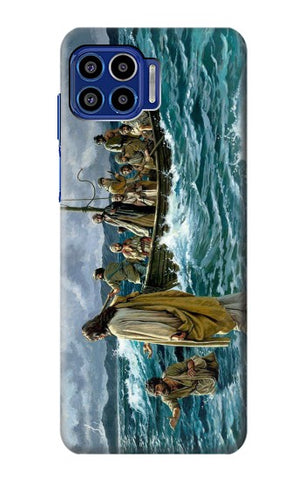 Motorola One 5G Hard Case Jesus Walk on The Sea