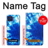 Motorola One 5G Hard Case Tie Dye Blue with custom name