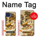 Motorola One 5G Hard Case French Country Chicken with custom name