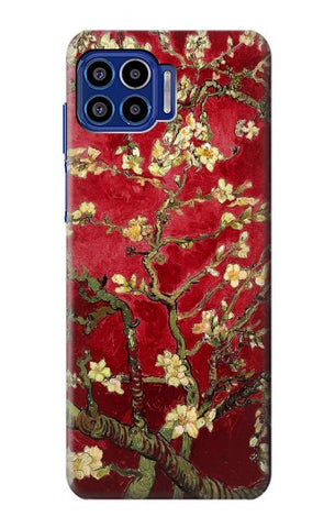 Motorola One 5G Hard Case Red Blossoming Almond Tree Van Gogh