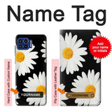 Motorola One 5G Hard Case Daisy flower with custom name