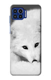 Motorola One 5G Hard Case White Arctic Fox