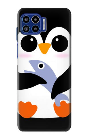 Motorola One 5G Hard Case Cute Baby Penguin