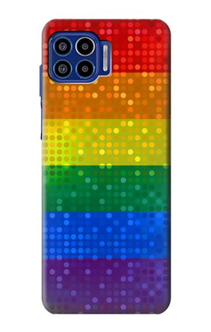 Motorola One 5G Hard Case Rainbow Gay LGBT Pride Flag
