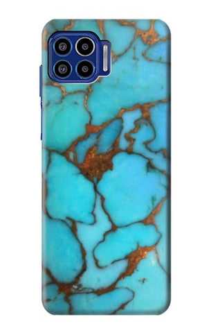 Motorola One 5G Hard Case Aqua Turquoise Rock