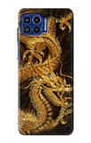 Motorola One 5G Hard Case Chinese Gold Dragon Printed