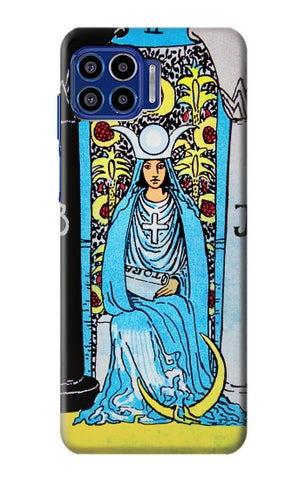 Motorola One 5G Hard Case The High Priestess Vintage Tarot Card